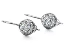 Cercei Vintage Zircon Lira sterlină de argint 925 vec117s